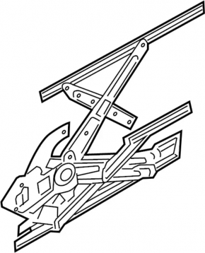 Rear left window lift mechanism for Nissan Murano z51 09-14
