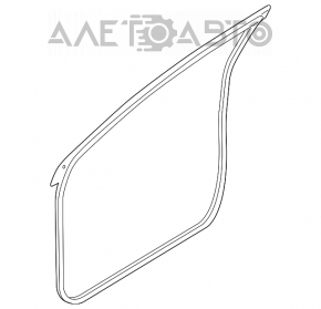 Front right door seal for Suzuki Kizashi 10-15