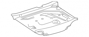 Trunk trough trim Infiniti QX30 17- black