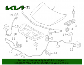 Kia Sportage 23-26 hood emblem