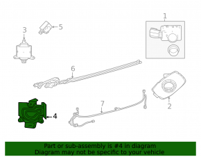 BSM Blind Spot Sensor Bracket Right Toyota Sienna 21-25