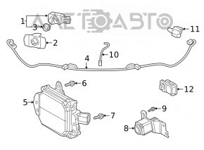 Parking sensors for the front bumper of Lexus NX300 NX300h 18-21