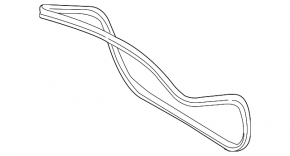 Mercedes A-class V177 19-22 trunk lid seal