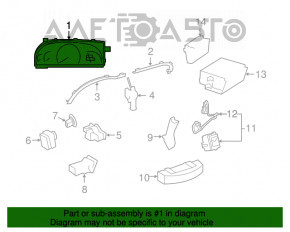 Mercedes W221 instrument cluster
