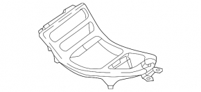 Mercedes W213 E 17-21 center console trim wood
