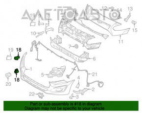 Front parking sensors Ford Transit Connect MK2 13-18