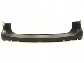 Rear bumper upper part Ford Explorer 16-19 rest, black, for parking sensors, scratches