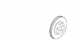 Front left brake disc Mazda 6 13-21