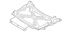 Porsche Cayenne 19-26 front subframe strut brace for active stabilizer