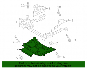Porsche Cayenne 19-26 front subframe strut brace for active stabilizer