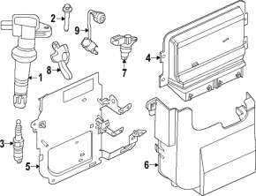 Ford Escape MK4 24-25 Hybrid Engine Computer ECU