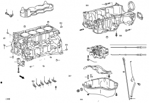 Lexus ES300h Cylinder Block Gasket 13-18 2AR-FXE