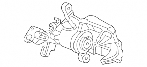 Rear right caliper assembly for Chevrolet Cruze 16-