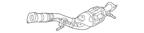 Mitsubishi Outlander 22-25 2.5 exhaust pipe