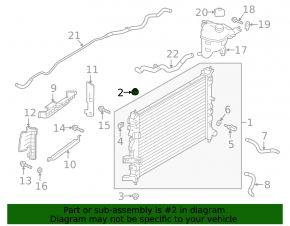 Radiator bracket upper left Infiniti QX50 19-