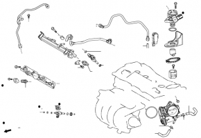 Fuel injection pump bracket Toyota Sienna 22-25