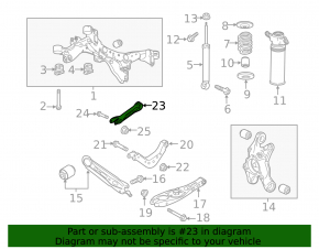 Rear left transverse control arm GMC Terrain 18 - lower