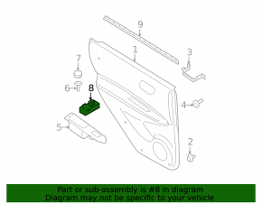 Rear right window control for Nissan Rogue 08-12