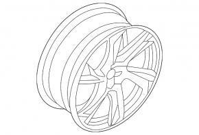 Wheel disk R20 x 9J Volvo XC90 16-22 curb