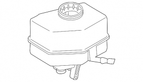 BMW X5 F15 14-18 N55, 4.4T Brake fluid reservoir without cover