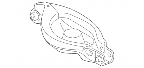 Lower control arm under spring rear left Acura MDX 07-13