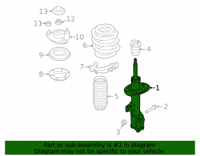 Front left shock absorber Kia Optima 16-20