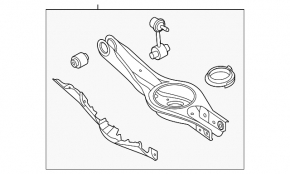 Lower control arm for rear left spring Kia K5 21-26 fwd