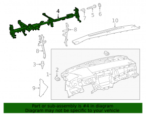 Toyota Avalon 13-13 Torpedo Reinforcement Pipe
