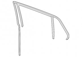 Rear left glass seal VW Golf 15-21 5d