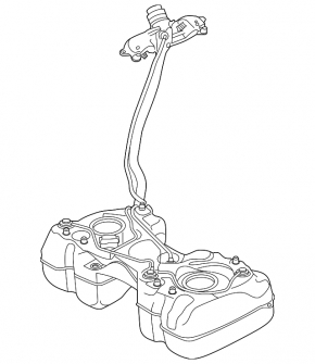 Fuel tank VW Tiguan 18-24 with neck awd