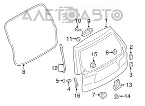Subaru Forester 14-18 SJ trunk lock