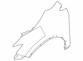 Front right wing Nissan Murano z52 15-