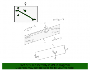 2 cross rails for Lexus GX470 03-09