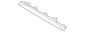 Subaru Forester 25-26 right front panel trim, black with blue stitching