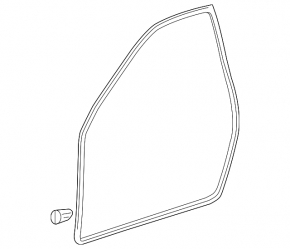 Door seal front right Lexus IS250 IS300 IS350 06-13