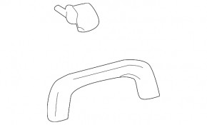 Ceiling handle rear left Toyota Prius 20 04-09 beige