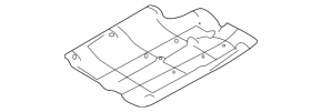 Right underbody protection Nissan Rogue Sport 17 - dented