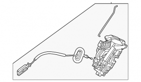 Rear right door lock Kia Niro 23-