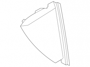 Kia K5 21-24 black left side front panel trim