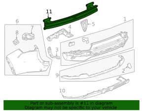Rear bumper reinforcement Chevrolet Equinox EV 24-26