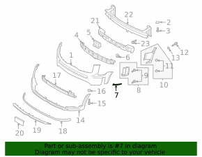 Front bumper mount right Kia Telluride 20-22