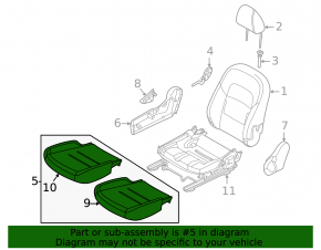 Passenger seat Nissan Sentra 20-24