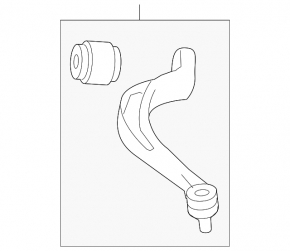 Lower control arm front right Audi Q5 8R 10-12 for 345mm disc, rear
