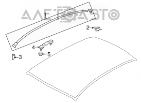 Roof lining right Subaru Impreza 4d 17-23 GK