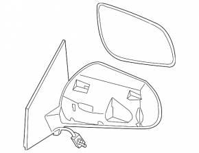 Left side mirror assembly for Nissan Murano z50 03-07