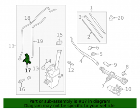 Kia Sorento 16-20 Windscreen Washer Motor