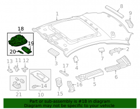 Front headlight assembly for Mercedes C-class W205 19-21 with panoramic headlights, gray