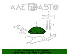 Mercedes W211 E550 instrument cluster (USA)