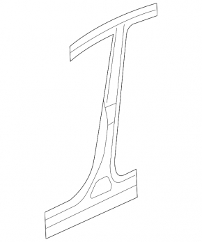 The central right body pillar of Mazda3 03-08 has been sawed off