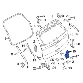 Ford Explorer 16-19 police tailgate lock